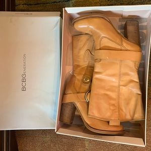 BG-Citrus Calf Tan Boots Size 10